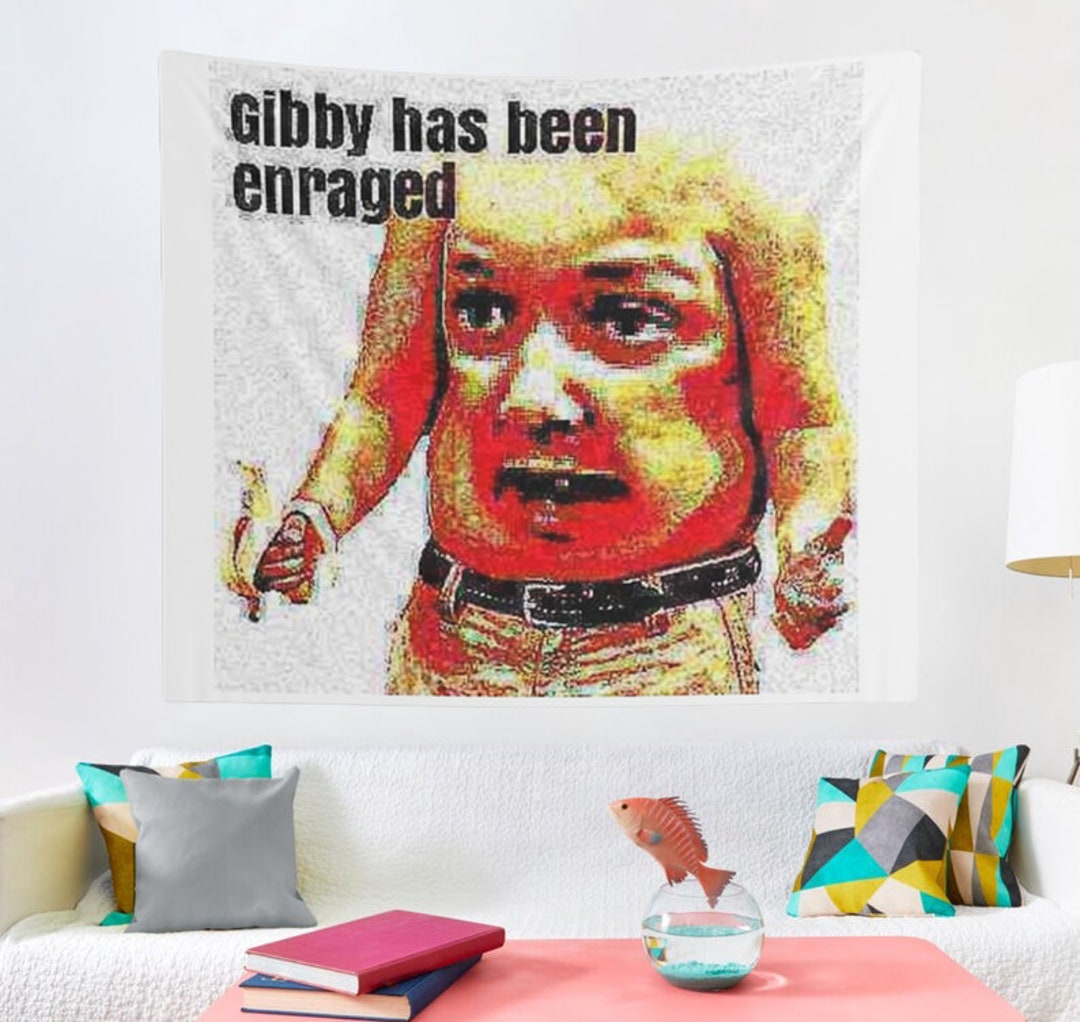 Gibby Has Been Enraged Wall Tapestry, College Room & Hostel Dorm Decor