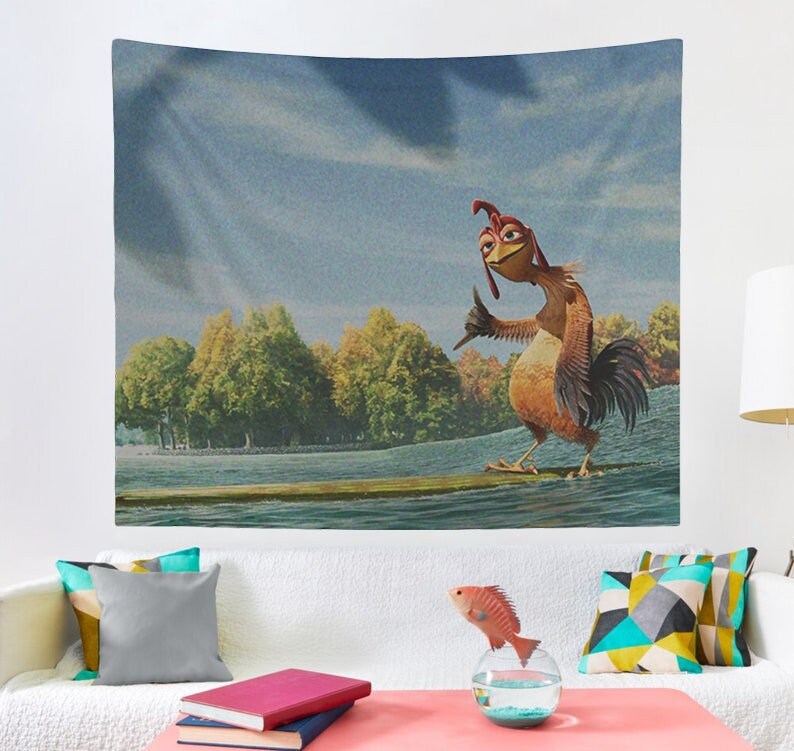 Chicken Joe Tapestry, Hostel Dorm Decor, Funny Wall Hanging, Meme Tapestry Gift, Chicken Joe