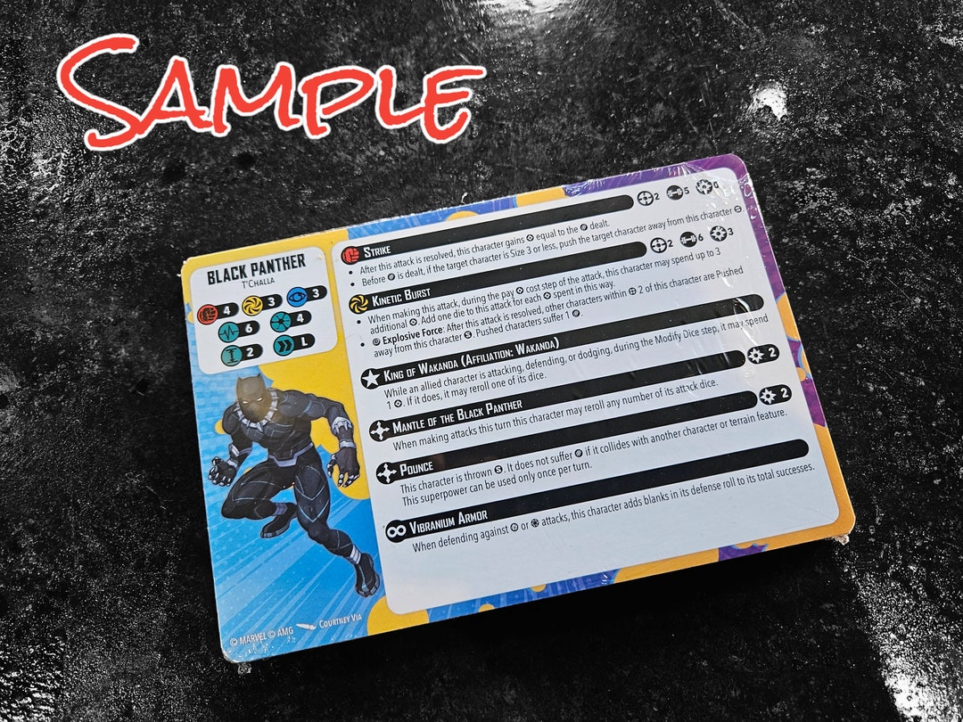 Marvel Crisis Protocol Card Pack 2 2021 Character Cards Update / Errata ...