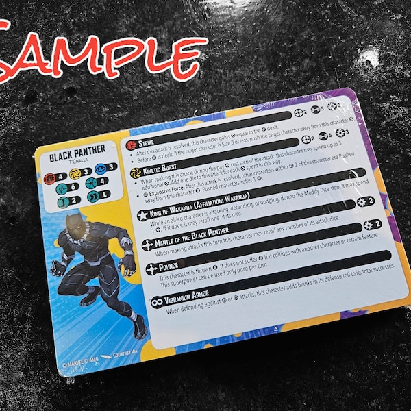 Protocole de crise Marvel - Pack de cartes 2 - Mise à jour des cartes des personnages pour 2021 / Errata