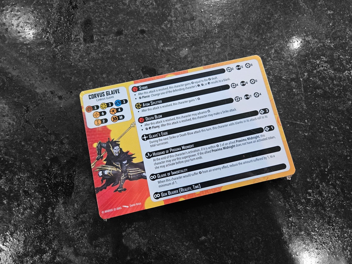 Marvel Crisis Protocol Card Pack 2 2021 Character Cards Update / Errata ...