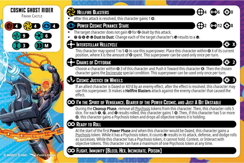 Marvel Crisis PROtoll Card Pack 1 MCP 2023 Charakterkarten Update / Errata Bild 9