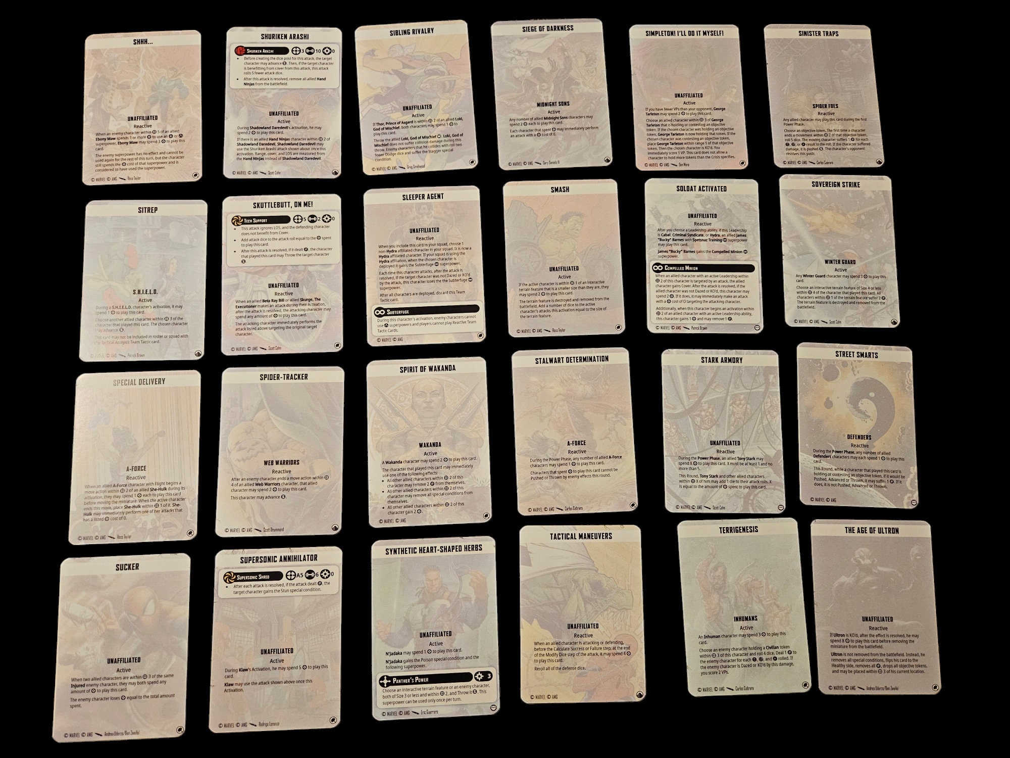 Tactics Card Pack - Complete Collection - 2019 to August 2024