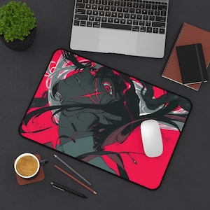 Asa Mitaka Schreibtischmatte - Chainsaw Man Expanded Mousepad Design, Schreibtisch Dekoration, Gaming Matte, Anime Schreibtisch Zubehör