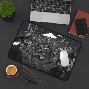 Persona 5 Nighttime City Landscape Desk Mat |  Persona Gaming Desk mat, Gamer Gift, Tokyo Transition Screen