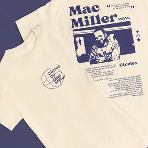 Mac Miller Circles T shirt ~ Mac Miller Merch ~ Vintage Style Rap T shirt ~ Gift for him ~ Gift for her ~ Mac Miller Inspired image 7