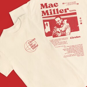 Mac Miller Circles T shirt ~ Mac Miller Merch ~ Vintage Style Rap T shirt ~ Gift for him ~ Gift for her ~ Mac Miller Inspired image 2