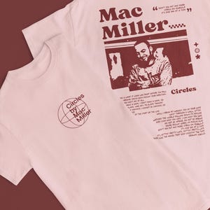Mac Miller Circles T shirt ~ Mac Miller Merch ~ Vintage Style Rap T shirt ~ Gift for him ~ Gift for her ~ Mac Miller Inspired image 5