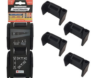 Universal Level Mounts by StealthMounts | Spirit Levels upto 62mm (H) | Compatible with DeWalt, Milwaukee, Stanley etc | Injection-Moulded