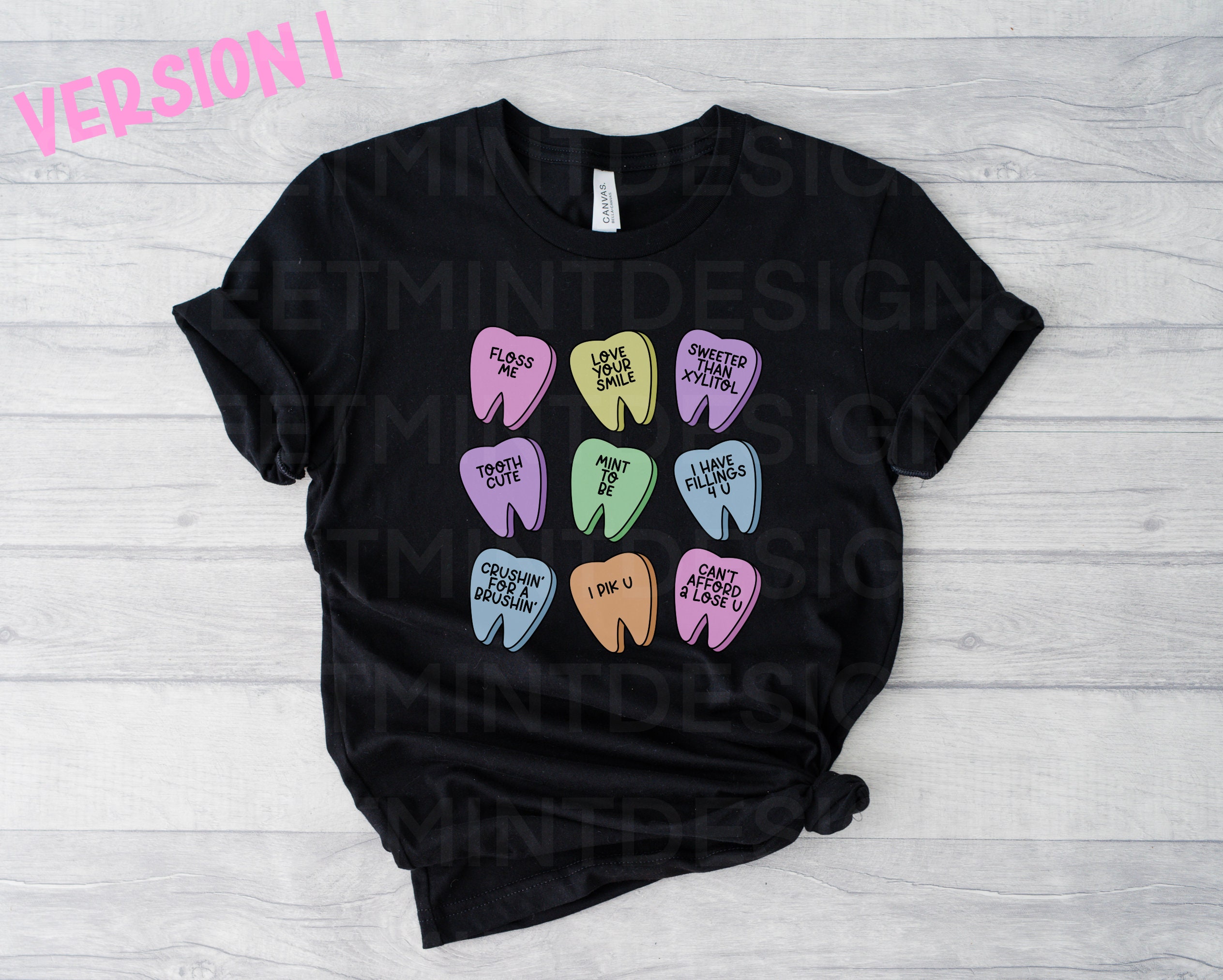 Dental T Shirt Dental Apparel Valentines Day Dentist Etsy