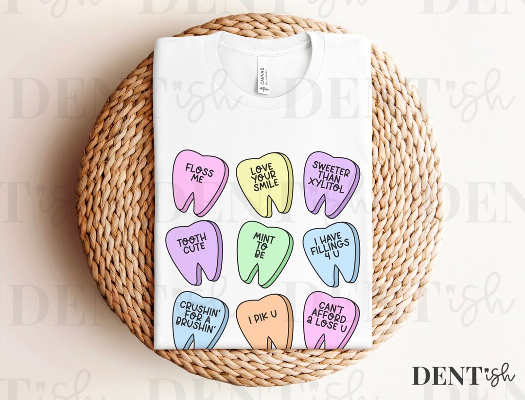 Dental T Shirt Dental Apparel, Valentines Day, Dentist, Hygienist