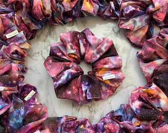 Galaxy Extra Full Scrunchies | Cotton Scrunchie | Hair Accessory | Oversized Scrunchie | Hair Scrunchie | Hair Tie | Jumbo Large Scrunchie