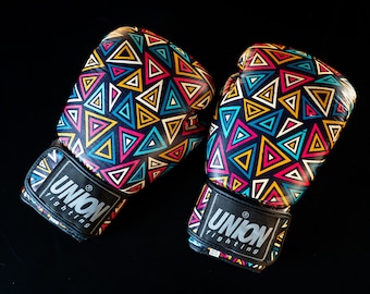 Hand made UNION fighting Full Leather Limited Edition Kalea Muay Thai Boxing Gloves
