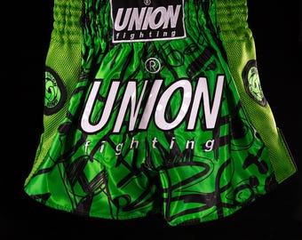 UNION fighting Muay Thai Shorts Light Graffiti