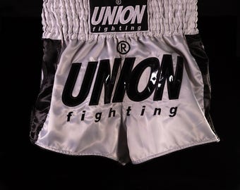 UNION fighting Muay Thai Shorts Light Grey