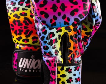 Hand made UNION fighting Full Leather Limited Edition Aura Muay Thai Boxing Gloves
