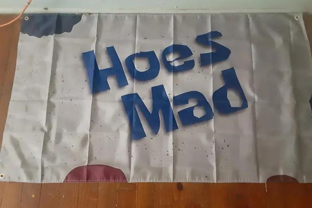Hoes Mad Flag 3x5, Funny Flags Man Cave Wall Flag for College Dorm