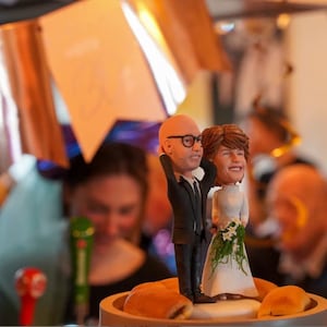 Custom Personalized bobblehead, birthday gift, figurine , cake top , figurine from photo, couple,wedding cake topper, bride and groom