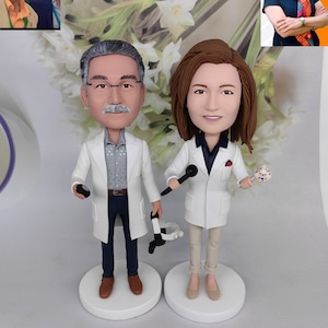 Custom Personalized bobblehead, birthday gift, figurine , cake top ,doctor , couple,wedding cake topper, bride and groom
