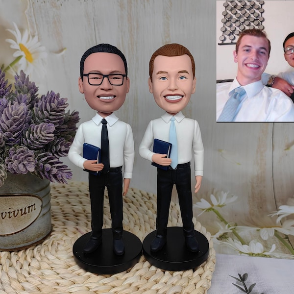 custom bobblehead, Personalized, birthday gift, cake top , figurine from photo, couple,wedding cake topper,bride and groom,friendship