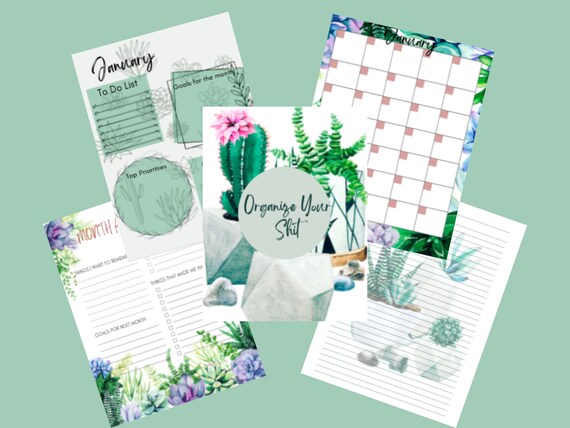 Printable Calendar Printable Planner Monthly Planner Daily | Etsy