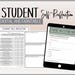 Student Self-reflection Assessment | Parent Teacher Conference Form ...
