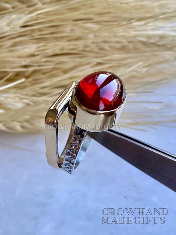 Dark Red Stone Silver Ring, Silver Ring, 925 Sterling Silver Ring, Large Gemstone Ring, Mother Silver Ring, - Etsy Dark Red Stone Silver Ring, Silver Ring, 925 Sterling Silver Ring, Large Gemstone Ring, Mother Silver Ring, - Etsy