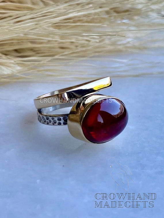 Dark Red Stone Silver Ring, Silver Ring, 925 Sterling Silver Ring, Large Gemstone Ring, Mother Silver Ring, - Etsy Dark Red Stone Silver Ring, Silver Ring, 925 Sterling Silver Ring, Large Gemstone Ring, Mother Silver Ring, - Etsy