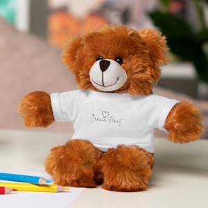 Craciun Fericit Stuffed Animals with Tee, Craciun Fericit Romanian Holiday Gifts, Romanian Gifts, From Moldova Gifts