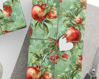 Pomegranate Wrapping Papers, Pomegranate Gifts Wrapping Paper Roll, Pomegranate Christmas Gifts Wrapping Paper Roll