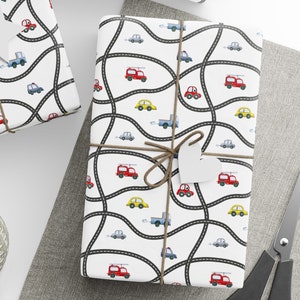 Carta da regalo per auto, rotolo di carta da regalo per auto carine, rotolo di carta da regalo per regali di compleanno per auto