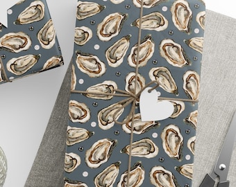 Oyster Wrapping Papers, Oysters Birthday Gifts Wrapping Paper Roll, Oyster Gifts