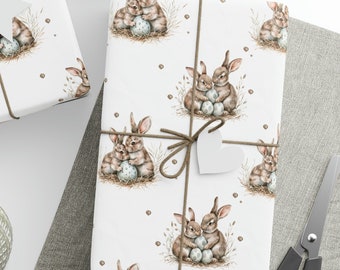 Easter Bunny Wrapping Paper Roll, Bunny Rabbit Wrapping Paper, Bunny Gifts, Easter Wrapping Paper