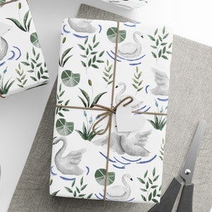 Carta da regalo con oca, rotolo di carta da regalo per regali di compleanno con oca, rotolo di carta da regalo per regali di oca