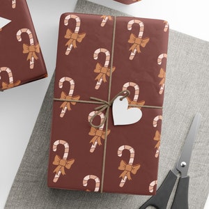 Candy Cane Wrapping Papers, Christmas Candy Cane Gifts Wrapping Paper, Giant Candy Cane Wrapping Paper, Neutral Candy Cane Gifts