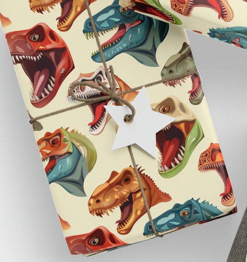 Dinosaur Wrapping Paper Luxury Gift Wrap Dinosaur Gift
