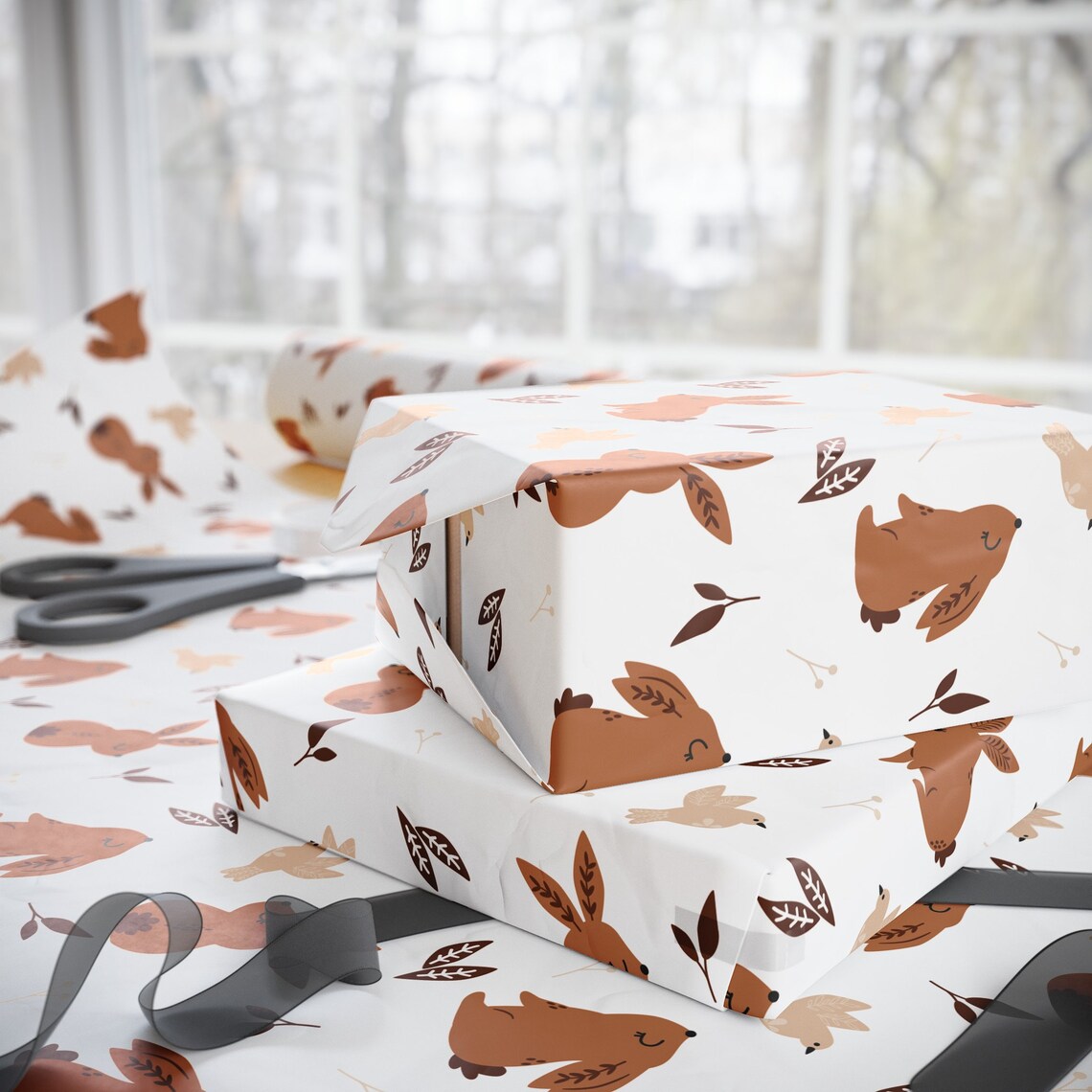 Bunny Wrapping Papers, Bunny Rabbit Gifts Wrapping Paper, Bunny and ...