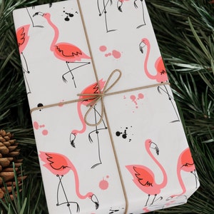 Flamingo Wrapping Papers, Flamingo Gifts Wrapping Paper, Flamingo Bird