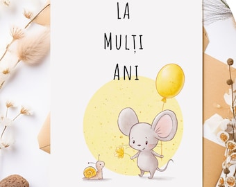 La Multi Ani Karten, La Multi Ani digitale Karten, La Multi Ani druckbare Karten