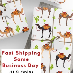 Carta da regalo Camel Gifts, Camel Gifts, Rotolo di carta da regalo Camel Birthday Gifts