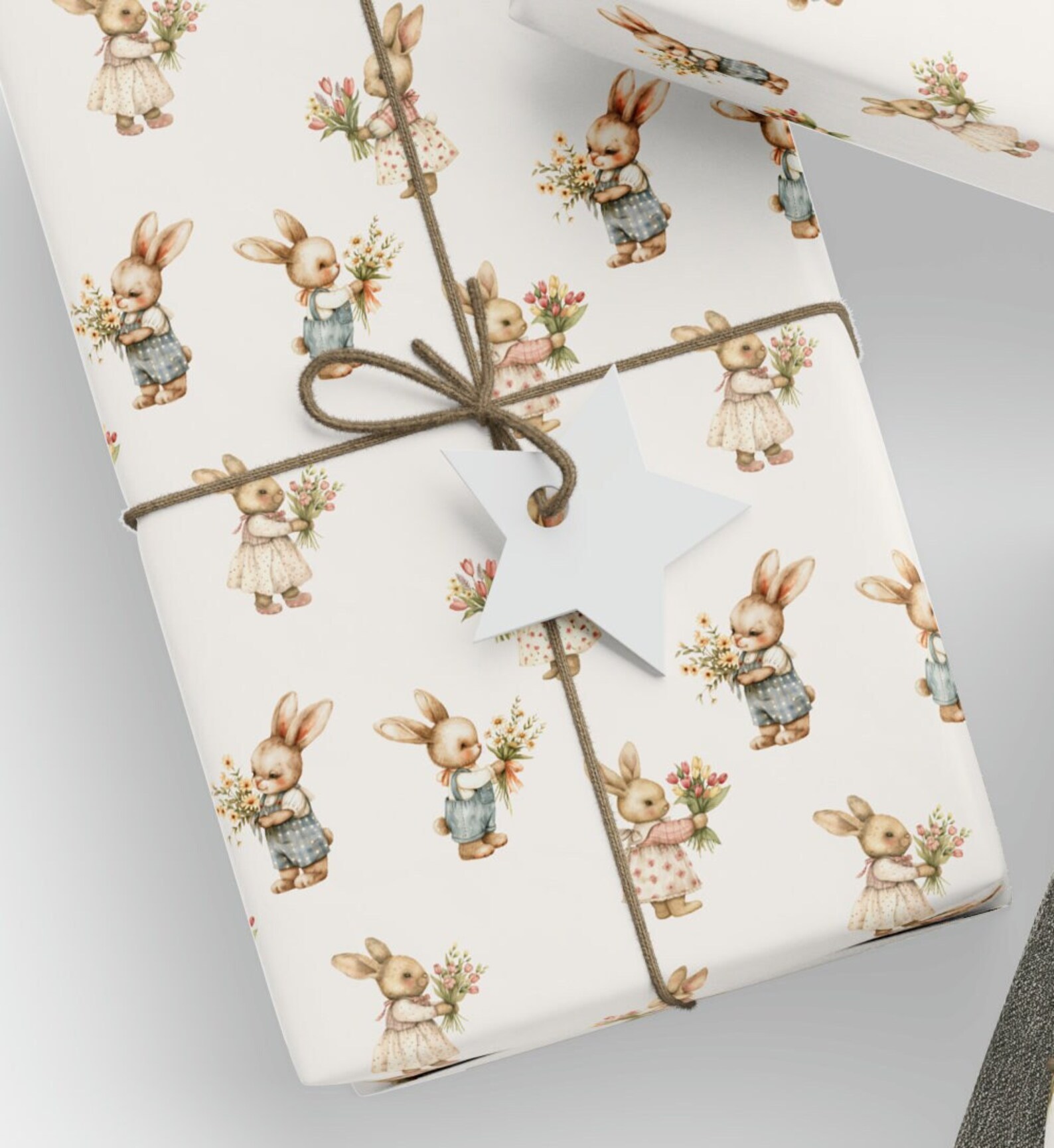 Easter Bunny Wrapping Papers, Bunny Rabbit Wrapping Paper, Easter ...