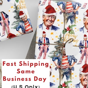 Carta da regalo del presidente Donald, carta da regalo del presidente per Natale, carta da regalo unica del presidente per le feste, carta da regalo di Babbo Natale Donald