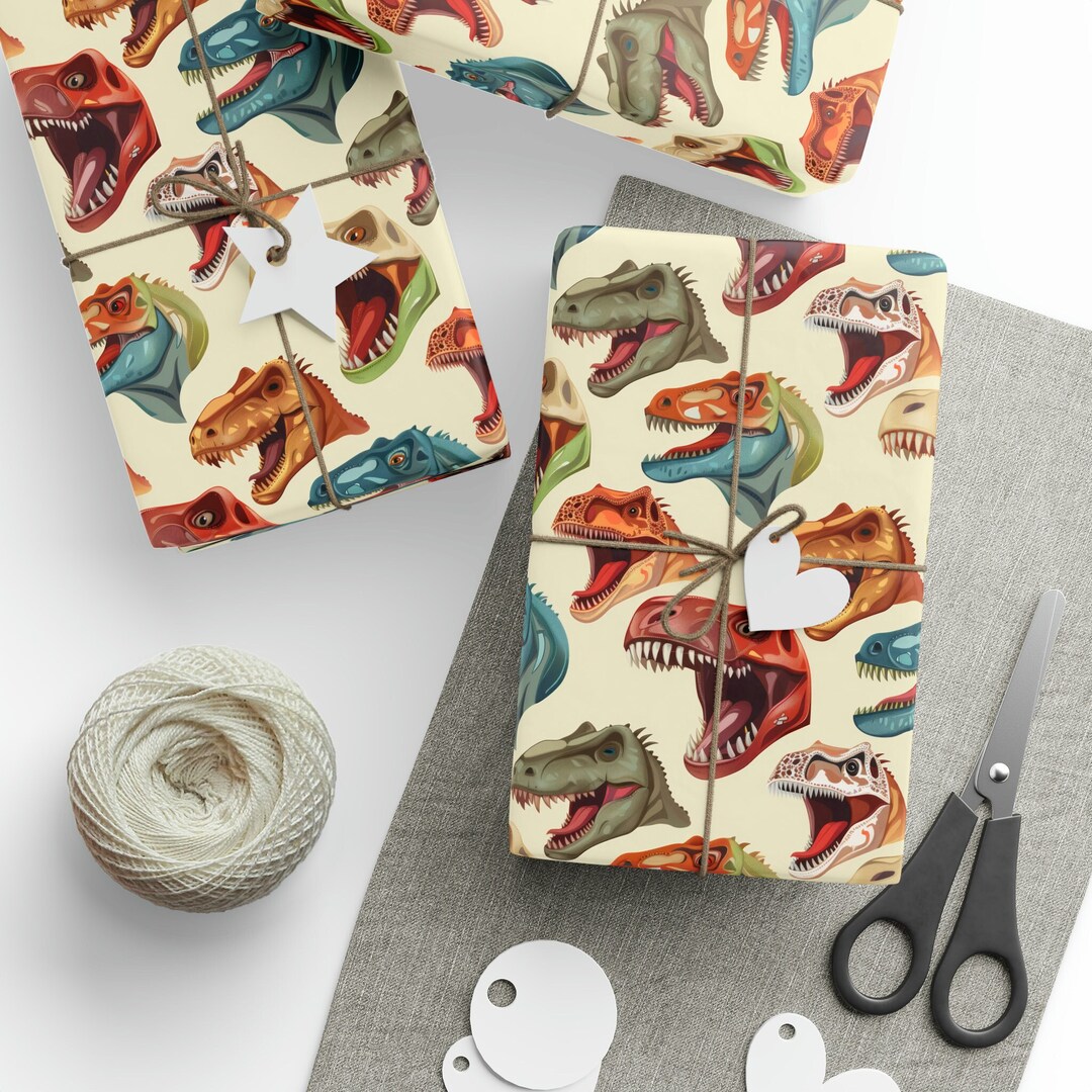Dinosaur Wrapping Paper Luxury Gift Wrap Dinosaur Gift