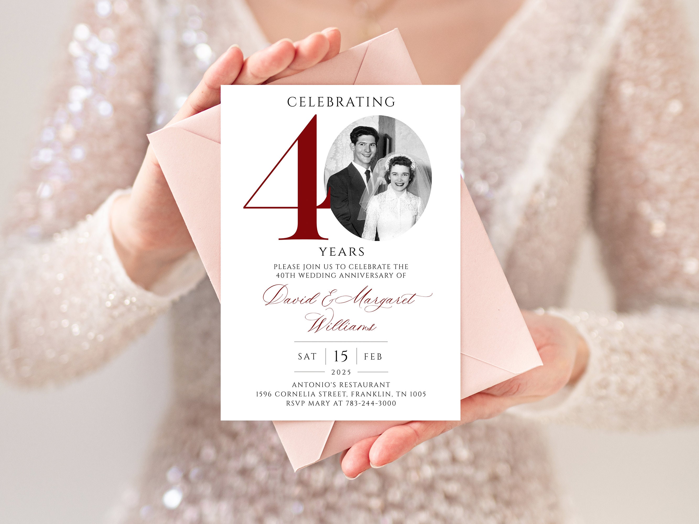 Red Rose And Wedding Invitations - UK