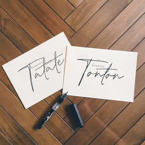 Announcement card to bind - Soon Tatate / Tonton