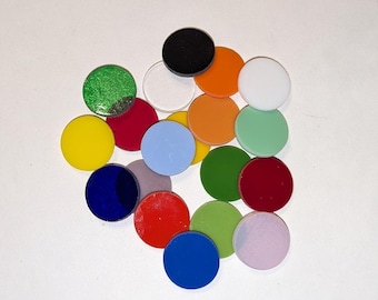 3" Precut Stained Glass Circles - Coe 96 Glass - for Fusing / Mosaic