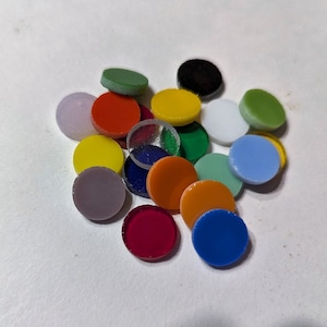 1/2" Precut Stained Glass Circles - Coe 96 Glass - for Fusing / Mosaic