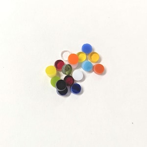 Coe 90 - 1/4" Precut Stained Glass Circles - for Fusing / Mosaic