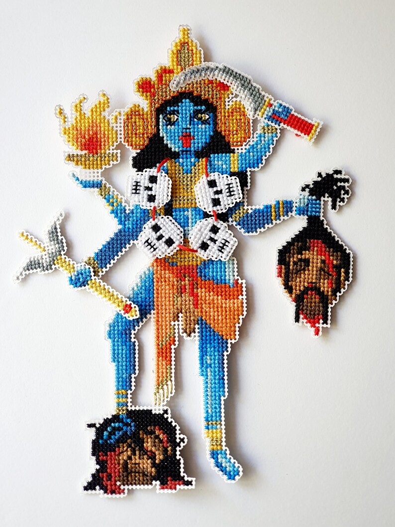 Goddess Kali Paper Doll Hindu God Cross Stitch Pattern the Etsy UK
