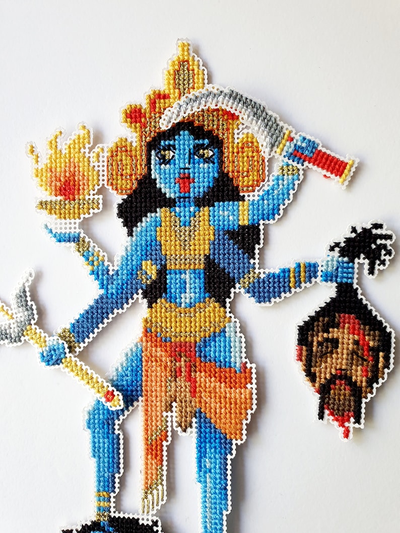 Goddess Kali Paper Doll Hindu God Cross Stitch Pattern the Etsy UK